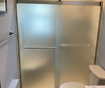Frosted Shower Glass Door