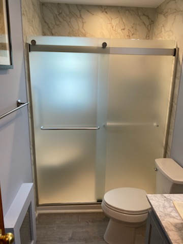 Frosted Shower Glass Door